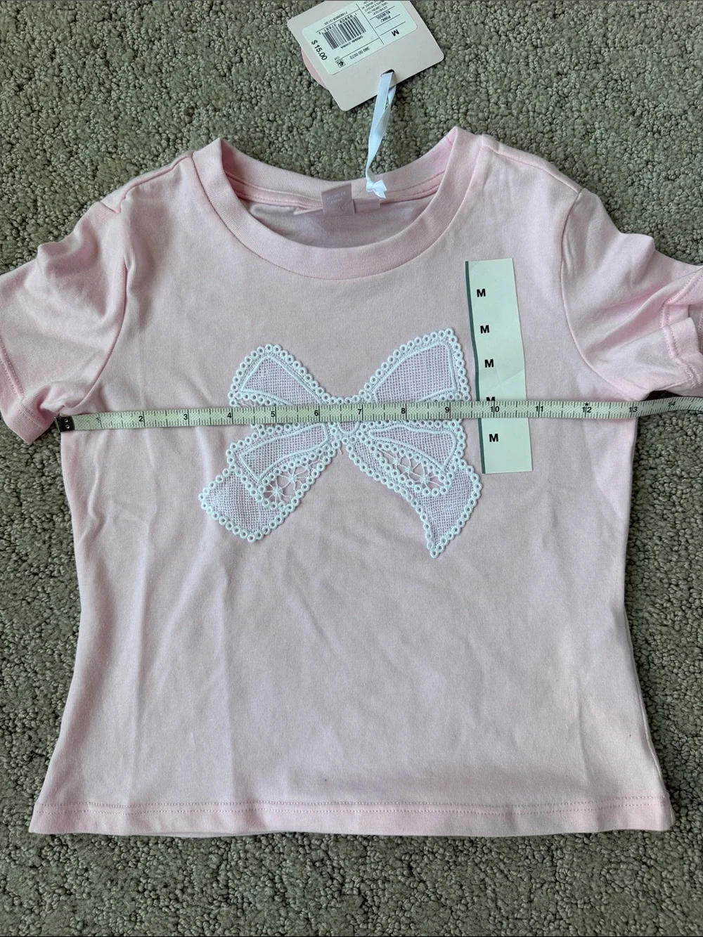LoveShackFancy Cottagecore T-Shirt & Short Set Pink Bundle Girls Medium NWT